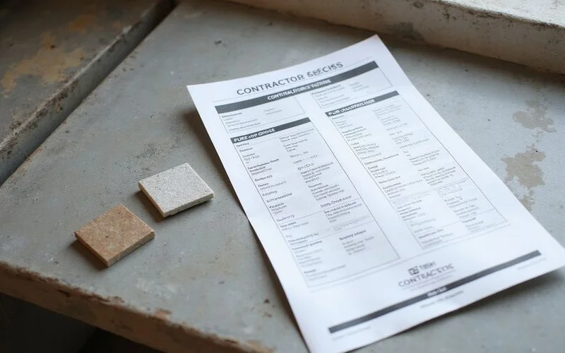 A comparison chart of pure epoxy, pure polyaspartic, and a hybrid system