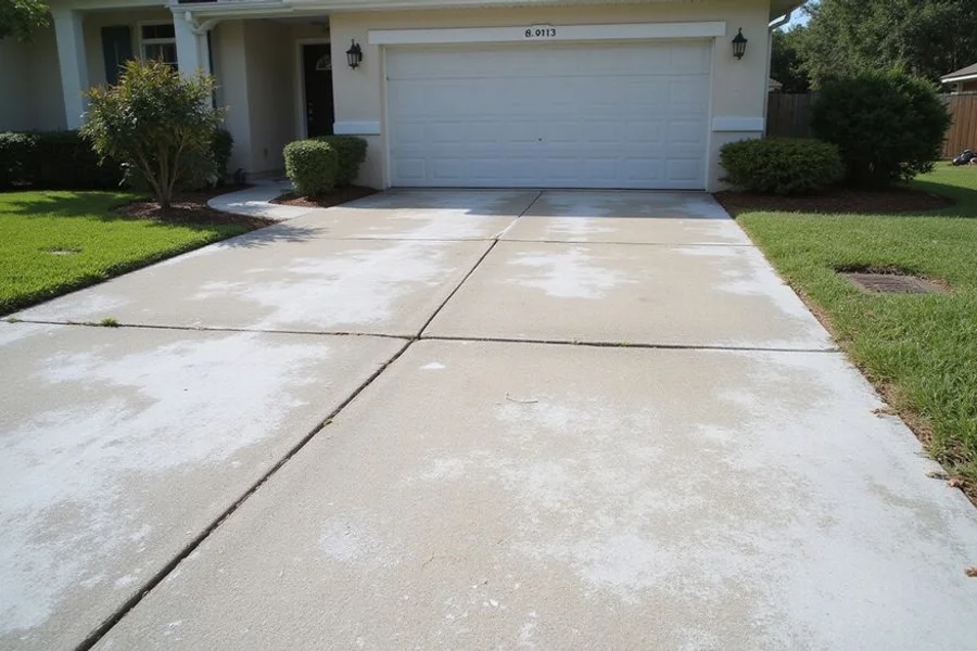 Before Driveway Coating